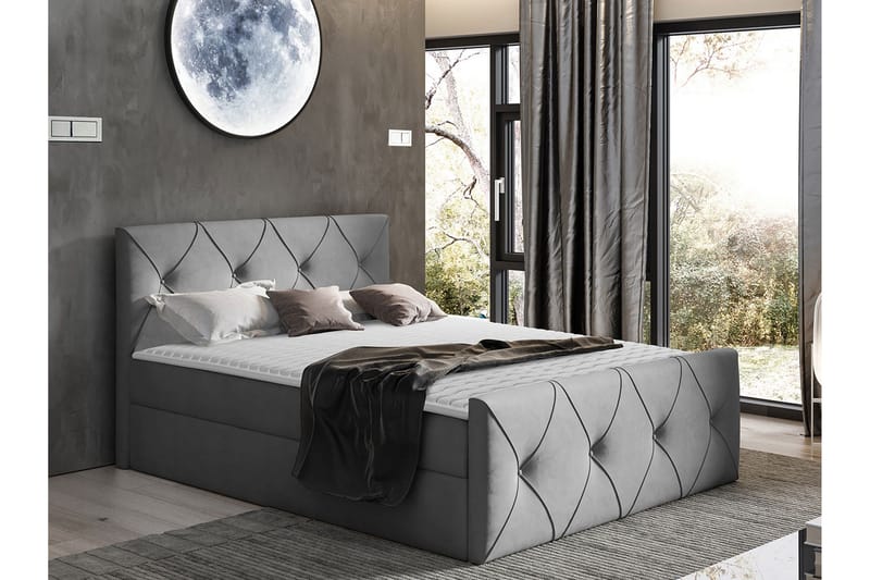 Crystalina Lux Kontinentalseng 160x200 cm - Møbler - Senge - Kontinentalsenge