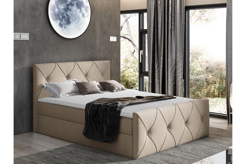 Crystalina Lux Kontinentalseng 180x200 cm - Møbler - Senge - Kontinentalsenge