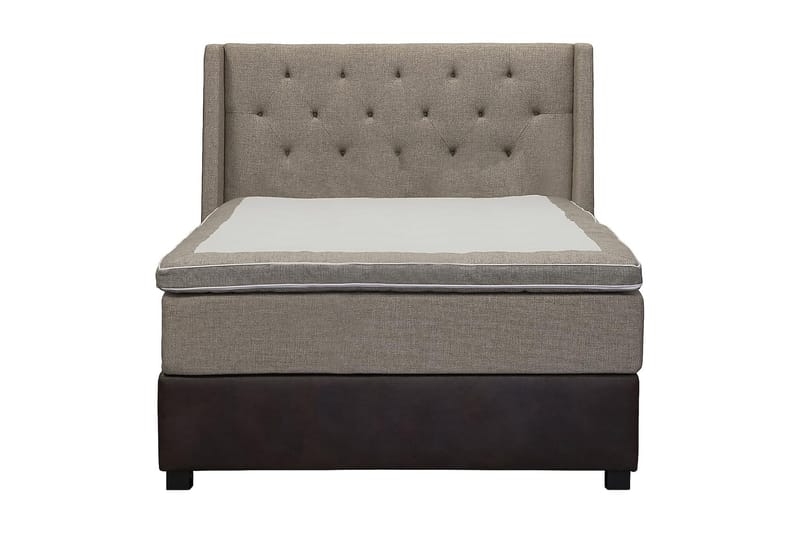 Cuba Kontinentalseng 120x200, (+Flere valg) Beige/Brun