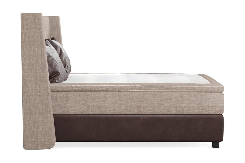 Cuba Kontinentalseng 140x200 - (+Flere valg) Beige/Brun - Møbler - Senge - Kontinentalsenge