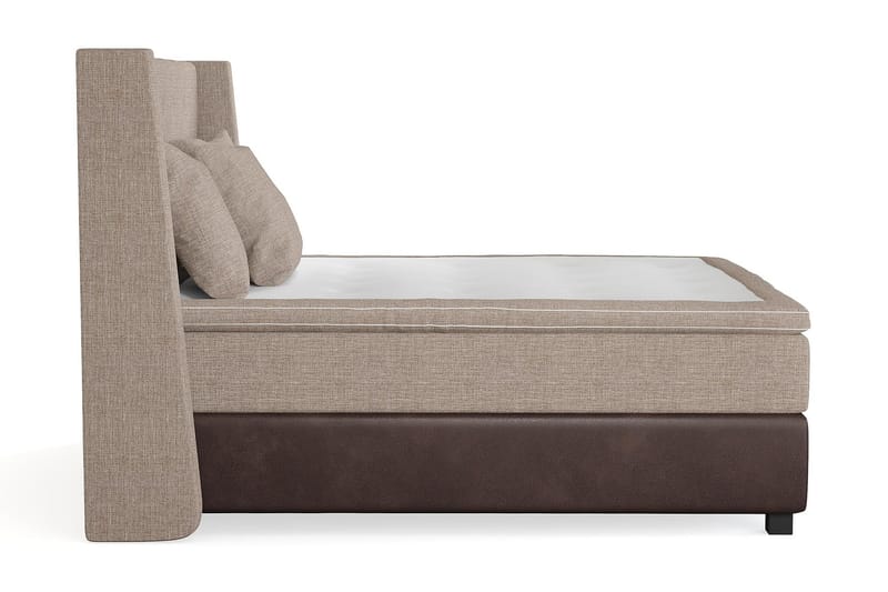 Cuba Kontinentalseng 160x200 - (+Flere valg) Beige/Brun - Møbler - Senge - Kontinentalsenge