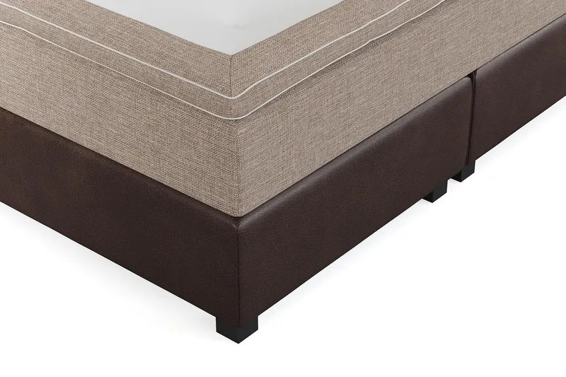 Cuba Kontinentalseng 160x200 - (+Flere valg) Beige/Brun - Møbler - Senge - Kontinentalsenge