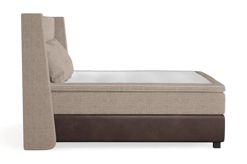 Cuba Kontinentalseng 180x200 - (+Flere valg) Beige/Brun - Møbler - Senge - Kontinentalsenge