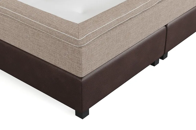 Cuba Kontinentalseng 210x210 - (+Flere valg) Beige/Brun - Møbler - Senge - Kontinentalsenge
