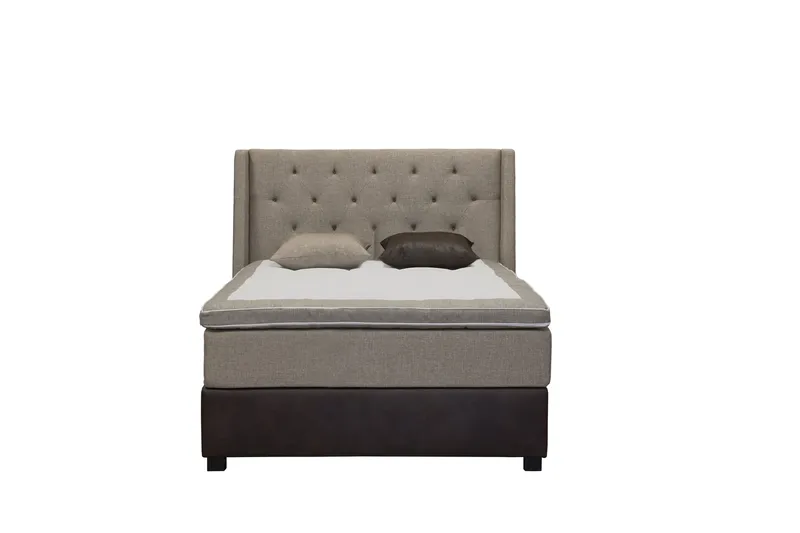 Cuba Sengepakke 120x200 med To Beige Puder, (+Flere valg) Beige/Brun