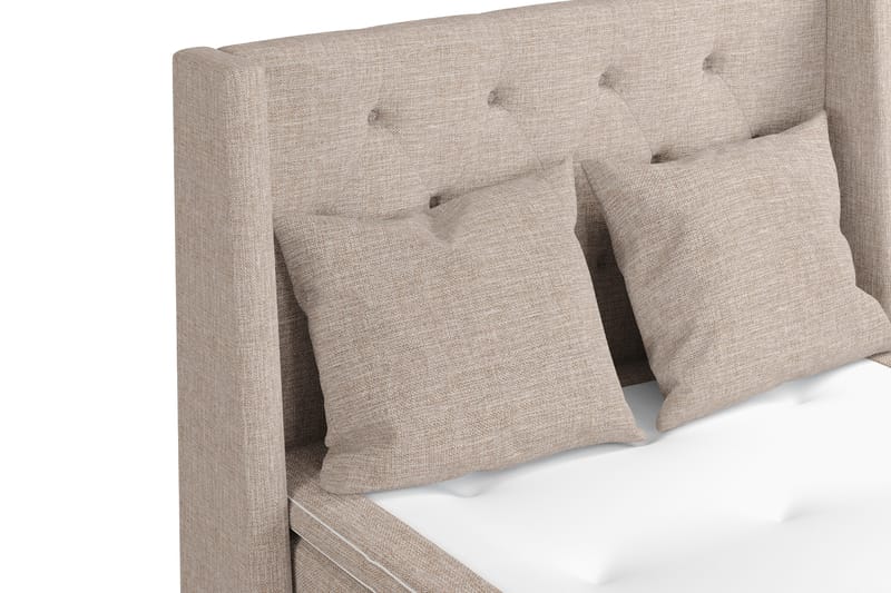 Cuba Sengepakke 140x200 med To Beige Puder - (+Flere valg) Beige/Brun - Møbler - Senge - Kontinentalsenge