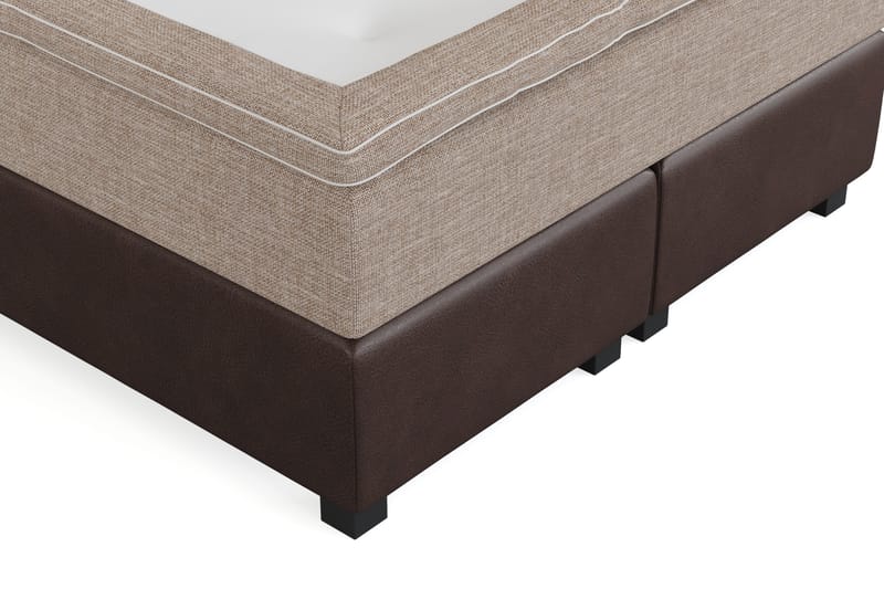 Cuba Sengepakke 140x200 med To Beige Puder - (+Flere valg) Beige/Brun - Møbler - Senge - Kontinentalsenge