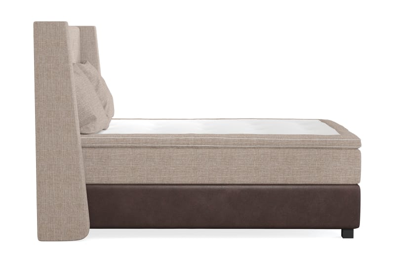 Cuba Sengepakke 140x200 med To Beige Puder - (+Flere valg) Beige/Brun - Møbler - Senge - Kontinentalsenge