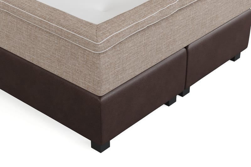 Cuba Sengepakke 140x200 med To Brune Puder - (+Flere valg) Beige/Brun - Møbler - Senge - Kontinentalsenge