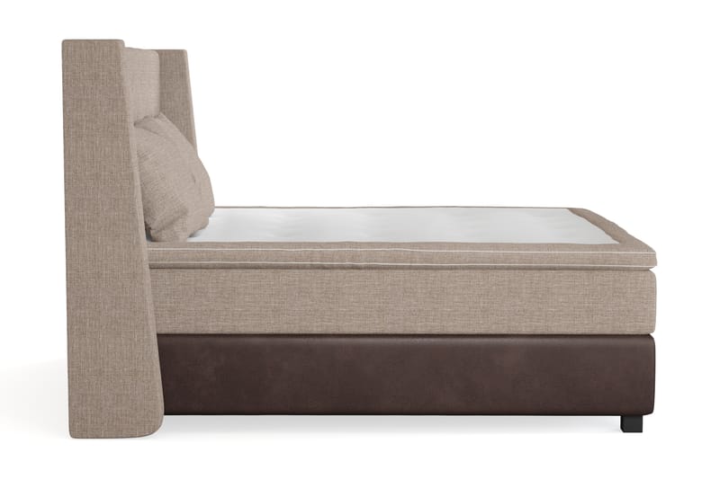 Cuba Sengepakke 160x200 med To Beige Puder - (+Flere valg) Beige/Brun - Møbler - Senge - Komplet sengepakke