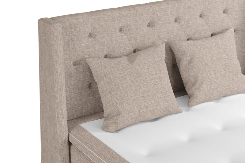 Cuba Sengepakke 160x200 med To Beige Puder - (+Flere valg) Beige/Brun - Møbler - Senge - Kontinentalsenge