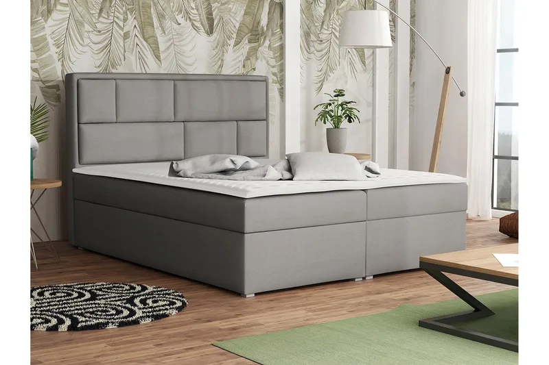 Deco Kontinentalseng 180x215 cm - Grå - Møbler - Senge - Kontinentalsenge