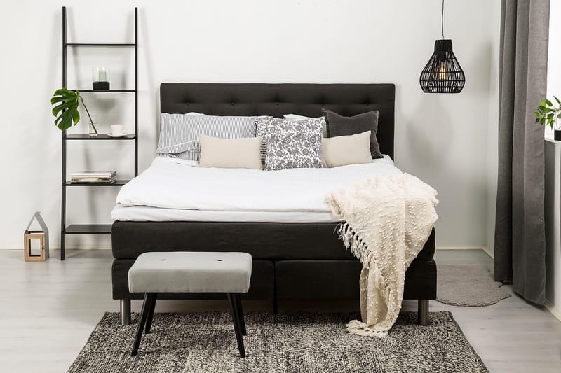 Diplomat Kontinentalseng 160x200 - mørkegrå - Møbler - Senge - Kontinentalsenge