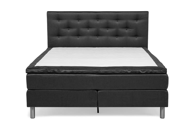 Diplomat Kontinentalseng 180x200 - mørkegrå - Komplet sengepakke - Kontinentalsenge