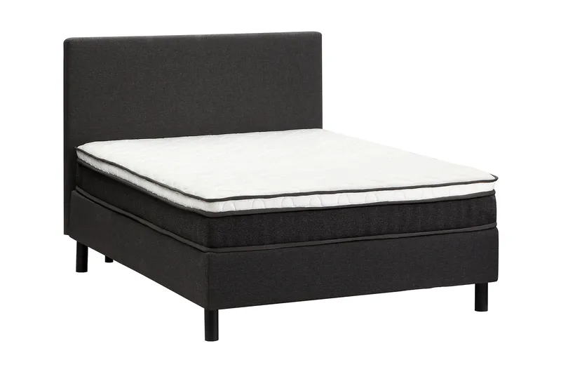 Divine Komplet Sengesæt 140x200 cm med Sengegavl - Mørkegrå - Møbler - Senge - Kontinentalsenge