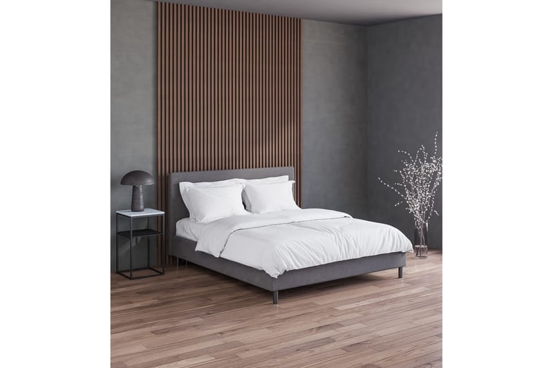Divine Kontinentalseng - 120x200 Grå (+Flere valg) - Møbler - Senge - Komplet sengepakke