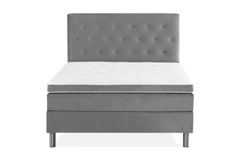Donte Kontinentalseng 140x200 - Grå - Møbler - Senge - Kontinentalsenge