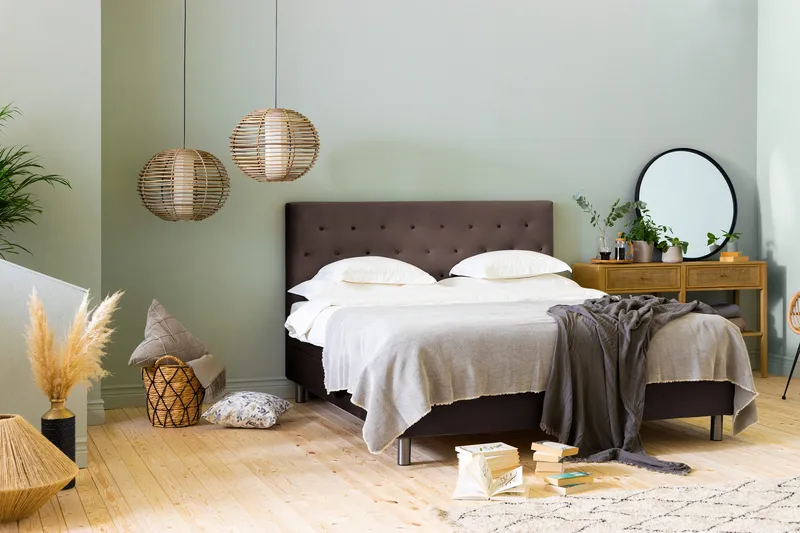 Donte Kontinentalseng 160x200 - Brun - Møbler - Senge - Kontinentalsenge