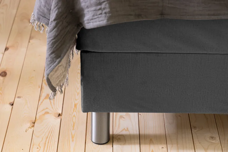 Donte Kontinentalseng 90x200 - Mørkegrå - Møbler - Senge - Kontinentalsenge