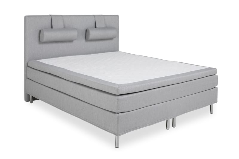 Dream Luksus sengepakke 160x200 højelastisk Skum - Grå - Komplet sengepakke - Kontinentalsenge - Dobbeltsenge