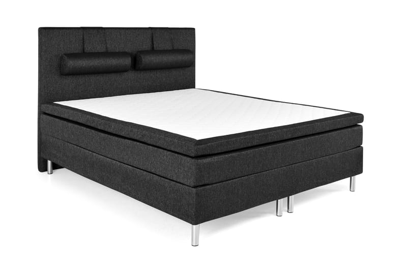 Dream Luksus sengepakke 160x200 højelastisk Skum - sort - Komplet sengepakke - Kontinentalsenge - Dobbeltsenge