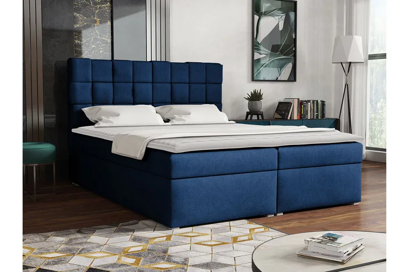Eirado Kontinentalseng 180x200 cm - Blå - Møbler - Senge - Kontinentalsenge