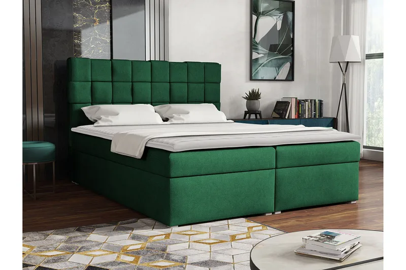 Eirado Kontinentalseng 180x200 cm - Grøn - Møbler - Senge - Kontinentalsenge