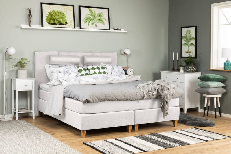 Elite Luksus Kontinentalseng 180x200 hård/hård Latex - Beige - Møbler - Senge - Kontinentalsenge