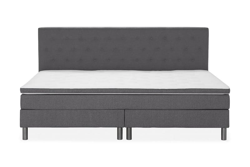 Ella Familieseng 240x210  cm - (+Flere valg) Mørkegrå - Møbler - Senge - Komplet sengepakke
