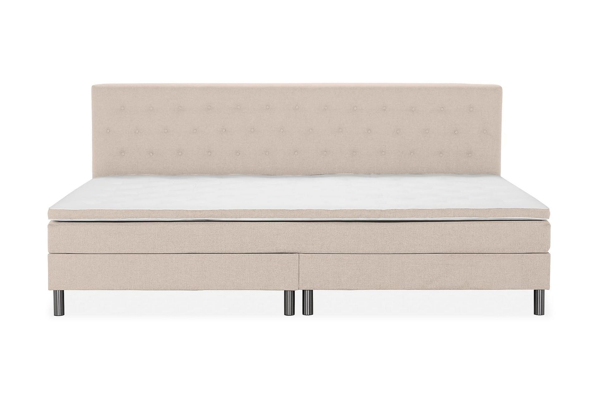 Ella Familieseng 280x200  cm - (+Flere valg) Beige - Møbler - Senge - Komplet sengepakke