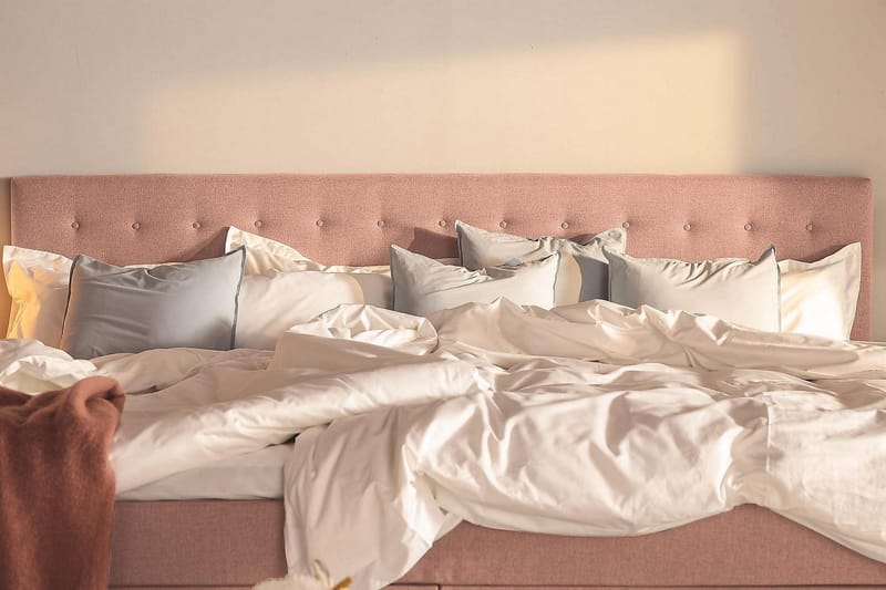 Ella Familieseng 280x200  cm - (+Flere valg) Lyserød - Møbler - Senge - Kontinentalsenge