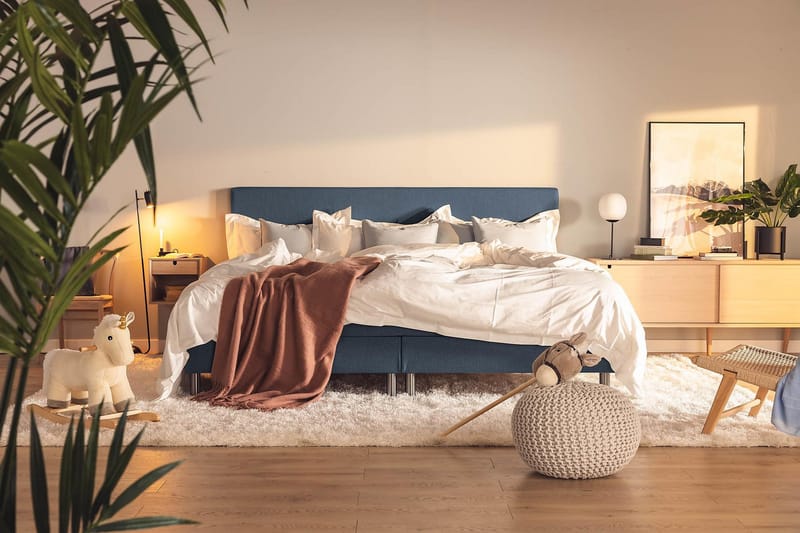 Ella Familieseng Sengepakke 240x200  cm - (+Flere valg) Mørkeblå - Møbler - Senge - Kontinentalsenge