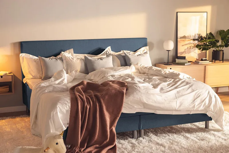 Ella Familieseng Sengepakke 240x200  cm - (+Flere valg) Mørkeblå - Møbler - Senge - Kontinentalsenge