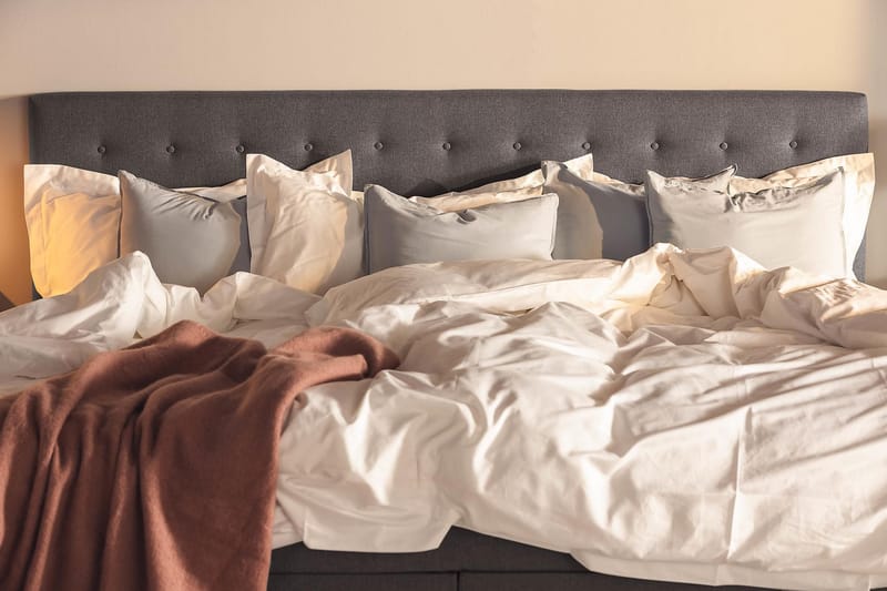 Ella Familieseng Sengepakke 240x200  cm - (+Flere valg) Mørkgrå - Møbler - Senge - Komplet sengepakke