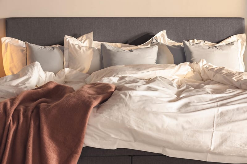 Ella Familieseng Sengepakke 240x210  cm - (+Flere valg) Mørkgrå - Møbler - Senge - Komplet sengepakke