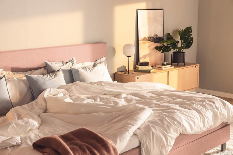 Ella Familieseng Sengepakke 280x210  cm - (+Flere valg) Lyserød - Møbler - Senge - Komplet sengepakke