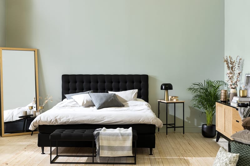 Ella kontinentalseng 160x200 cm - Sort - Møbler - Senge - Kontinentalsenge