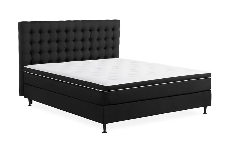 Ella kontinentalseng 160x200 cm - Sort - Møbler - Senge - Kontinentalsenge