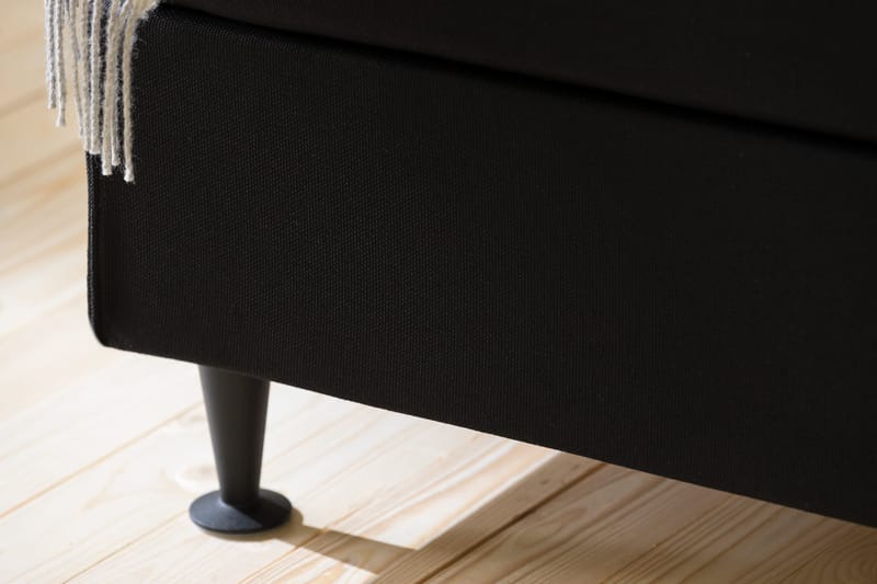 Ella kontinentalseng 90x200cm - Sort - Møbler - Senge - Kontinentalsenge