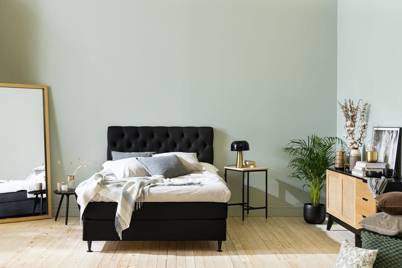 Ella Sengepakke 120x200 cm - Sort - Møbler - Senge - Komplet sengepakke