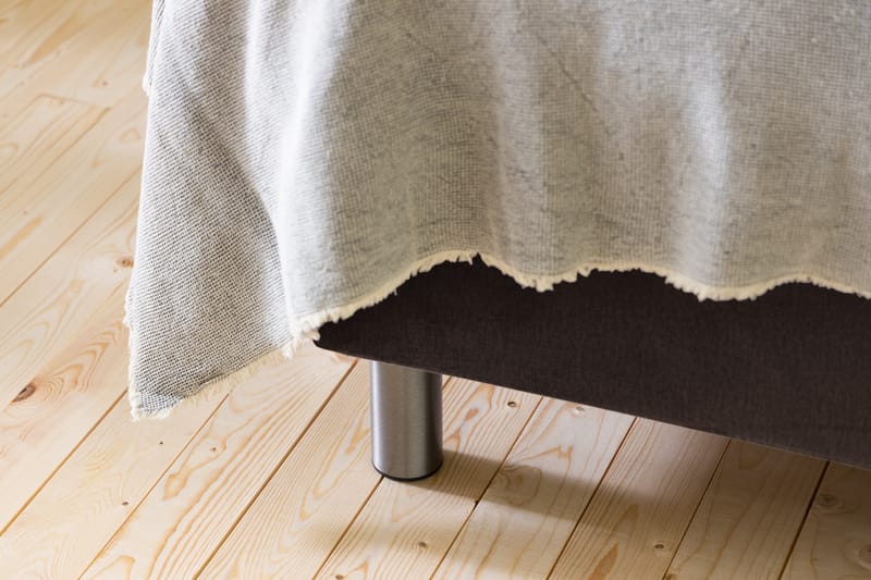 Ella Sengepakke 160x200 cm Ternet Gavl - Brun / velour - Møbler - Senge - Komplet sengepakke