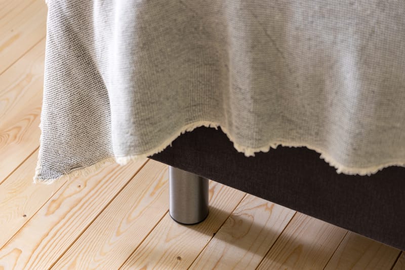 Ella Sengepakke 180x200 cm Dyb-syet hovedgavl - Brun / velour - Møbler - Senge - Komplet sengepakke