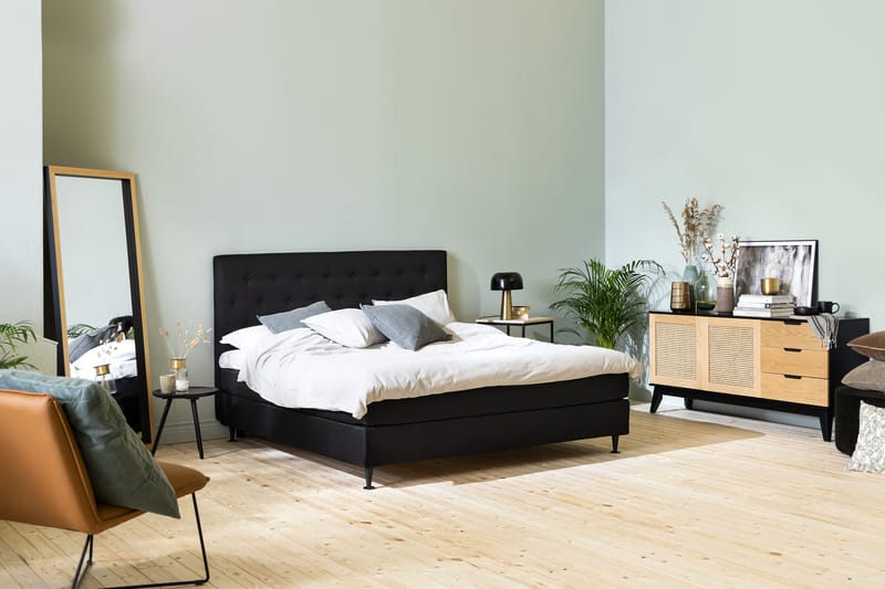 Ella Sengepakke 180x200 cm - Sort - Møbler - Senge - Kontinentalsenge