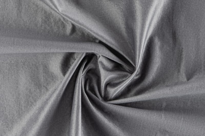 Ella Sengepakke 90x200 cm Dyb-syet hovedgavl - Lys grå / velour - Komplet sengepakke - Kontinentalsenge
