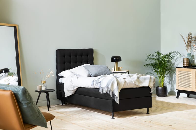 Ella Sengepakke 90x200 cm - Sort - Møbler - Senge - Kontinentalsenge