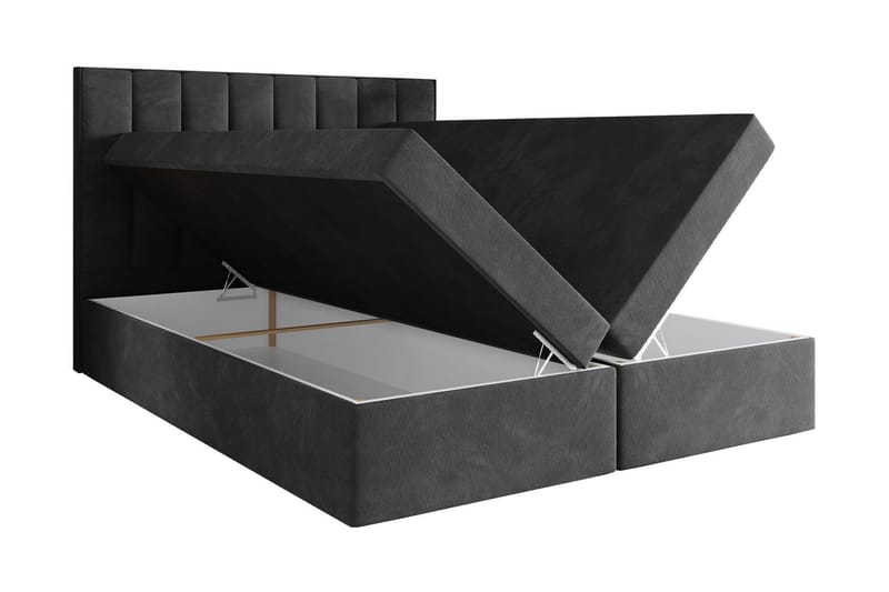 Esher Kontinentalseng 180x200 cm Medium - Sort - Møbler - Senge - Kontinentalsenge