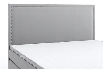 Faylor Lyx Velour 180x200 - Lysegrå - Møbler - Senge - Kontinentalsenge