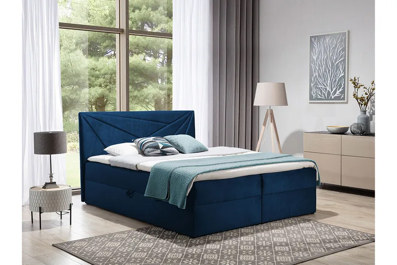 Frusci kontinentalseng 120x200 + topmadras - Møbler - Senge - Kontinentalsenge