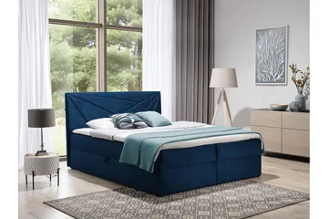 Frusci kontinentalseng 140x200 + topmadras - Møbler - Senge - Kontinentalsenge