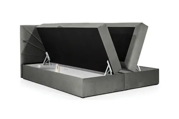 Frusci kontinentalseng 160x200 + topmadras - Møbler - Senge - Kontinentalsenge